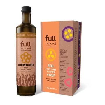 Full natural bodzavirág virágszirup tároló dobozban (3 kg)