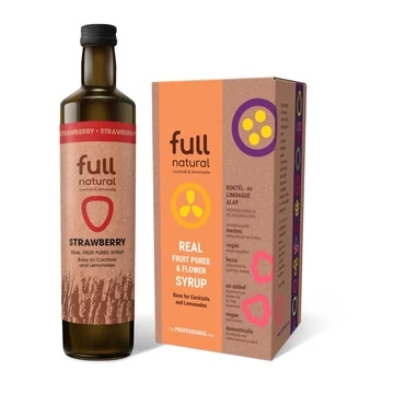 Full natural Szamóca pürészirup tároló dobozban (3 kg)