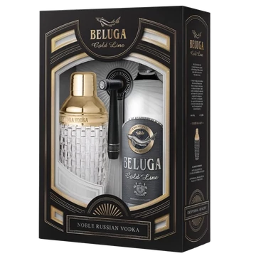 Beluga Gold Line Vodka (Díszdoboz+ Shaker)(0,7L|40%)