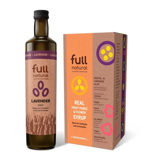 Full natural Levendula virágszirup tároló dobozban (3 kg)
