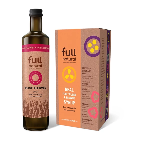 Full natural Rózsavirág virágszirup tároló dobozban (3 kg)