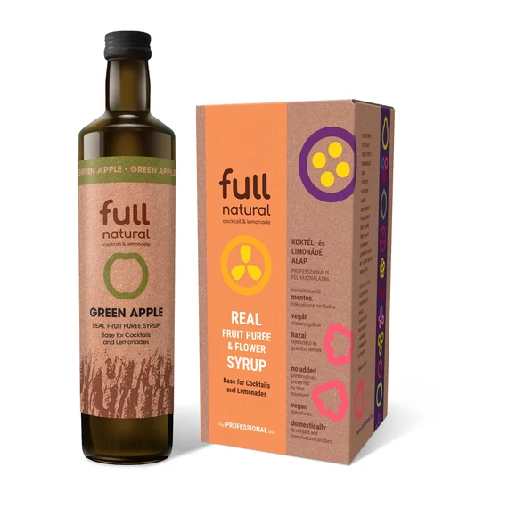 Full natural Zöldalma pürészirup tároló dobozban (3 kg)