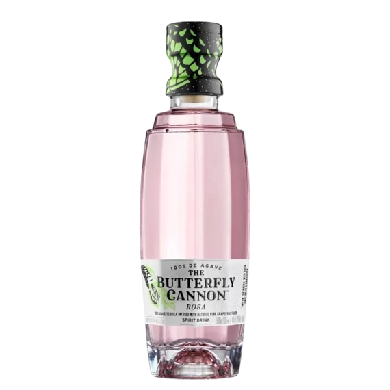 Butterfly Cannon Rosa 100% Agave (0,5L | 40%)