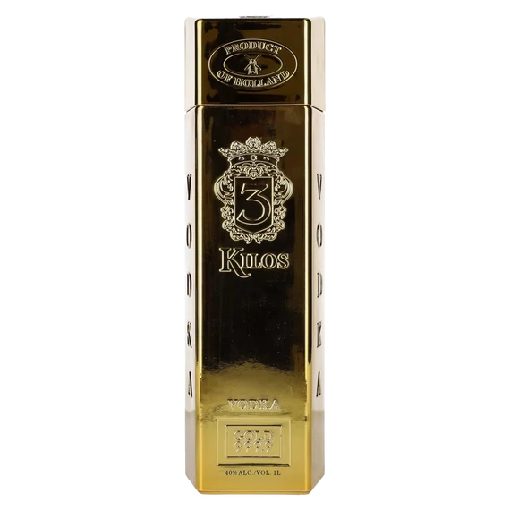 3 Kilos Vodka Gold 999.9 (1L | 40%)