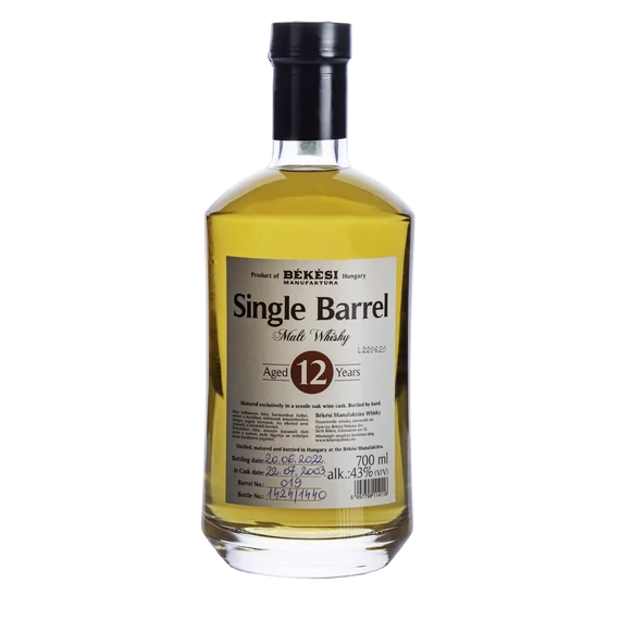 Békési Manufaktúra Whisky 12 éves (0,7L | 43%)