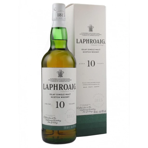 Laphroaig 10 éves Skót S.M. Whisky (0,7L | 40%)